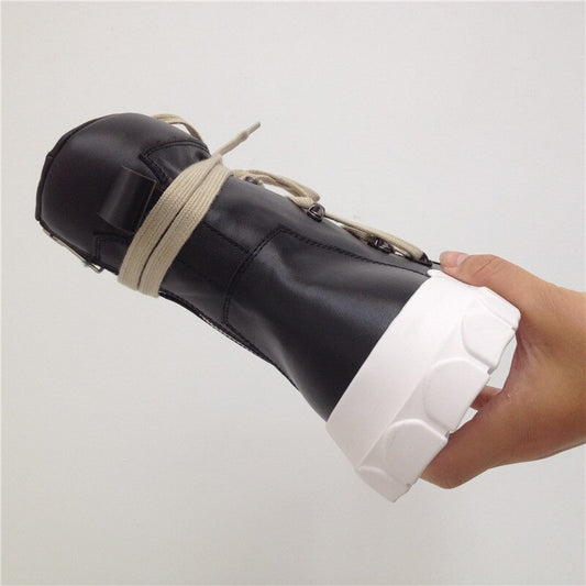 メンズ厚底ファッションミリタリーシューズ