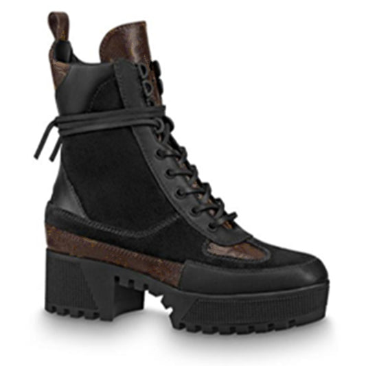 Lace Up Women Boots Genuine Leather