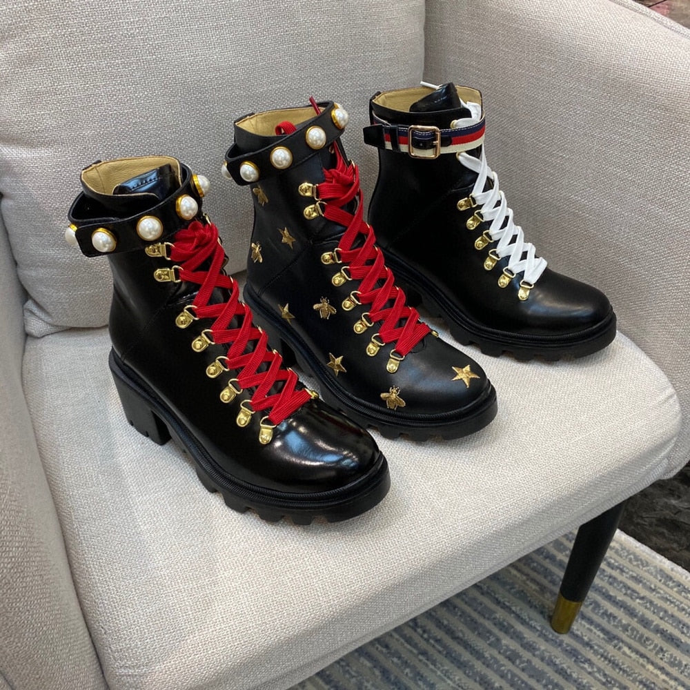 Women Ankle Genuine Leather Boots