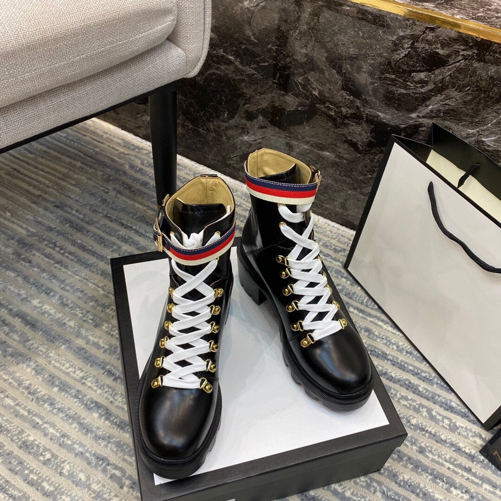 Women Ankle Genuine Leather Boots