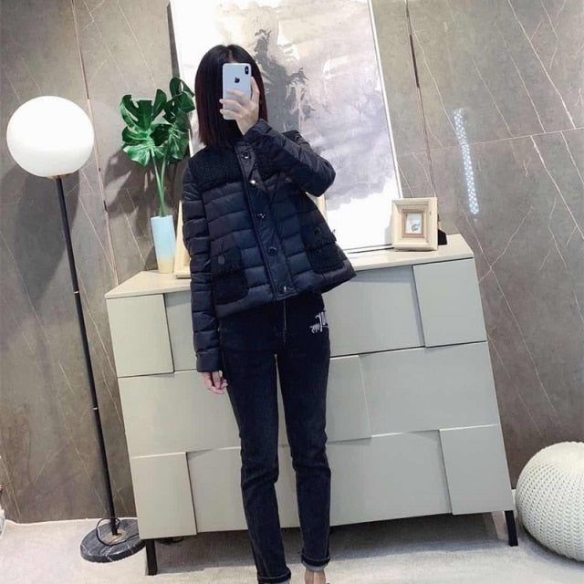 女性用軽くて暖かいダウンジャケット