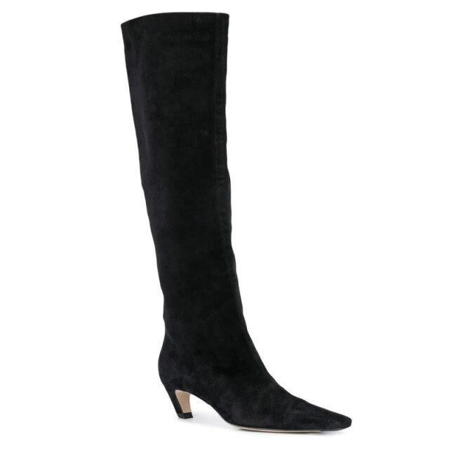 Women Autumn Winter Tip Knee High Knight Long Boots