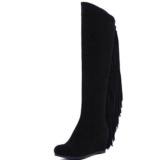 cow suede leather boots