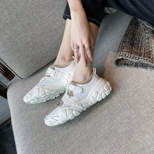 Thick Bottom White Beach Sandal Woman