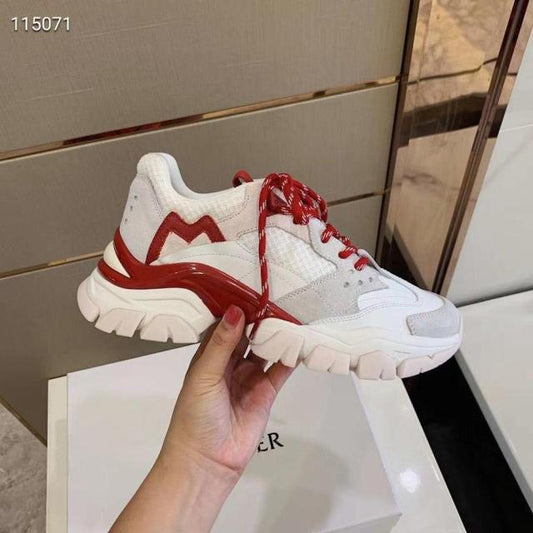 男性用レザーカジュアルホワイトシューズ