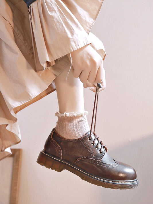 レトロカレッジスタイルロリータシングルシューズ