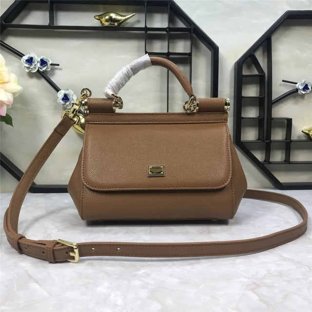 classic designer ladies new leather luxury handbag