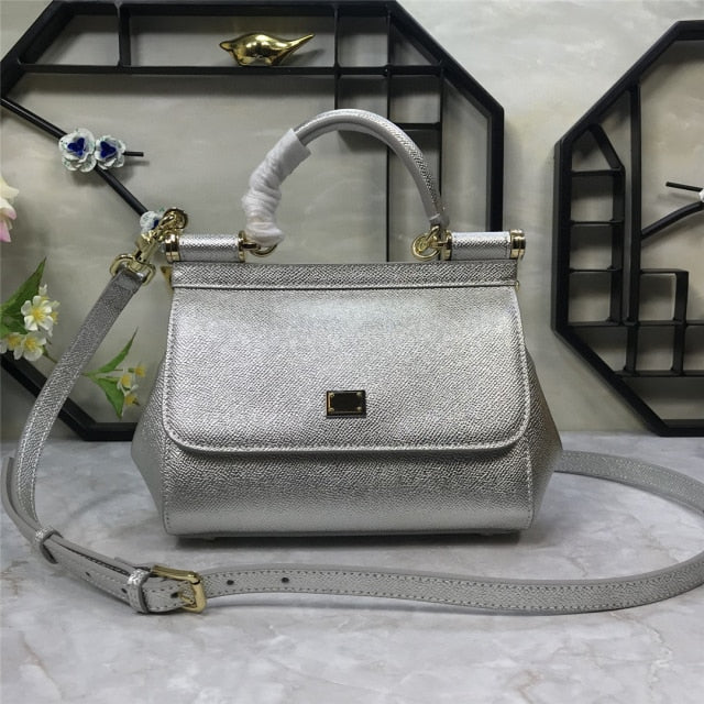 classic designer ladies new leather luxury handbag