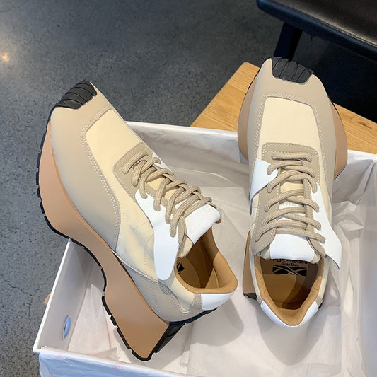 Thick Sole Casual Daddy Shoes Mixcolor