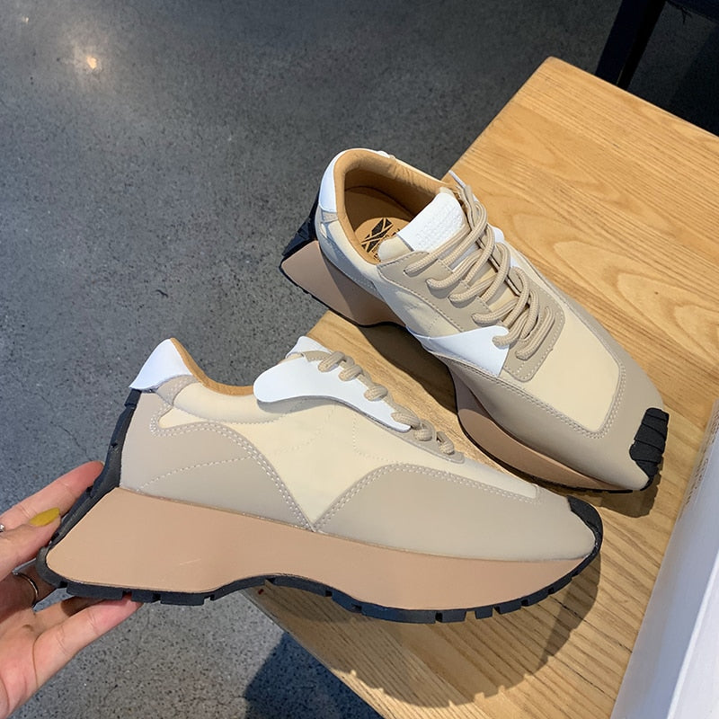 Thick Sole Casual Daddy Shoes Mixcolor