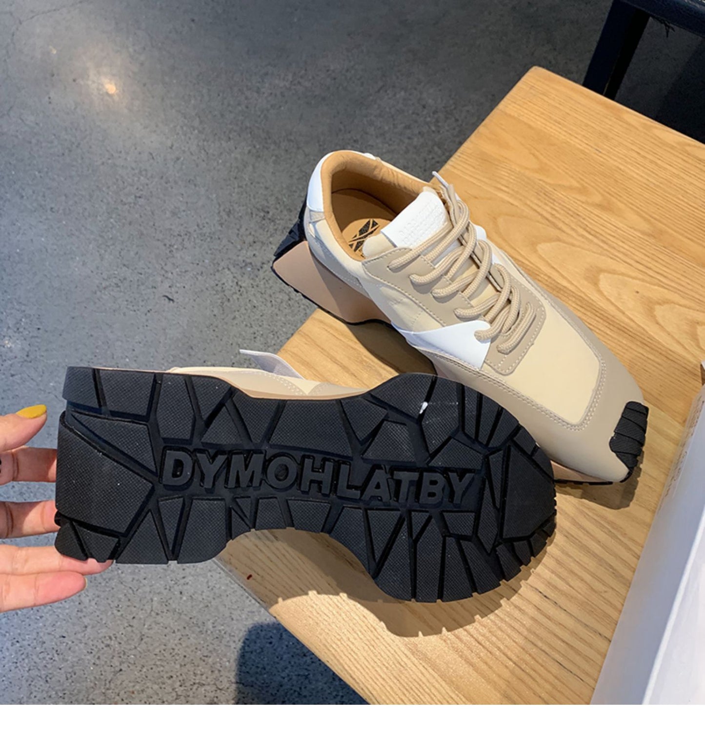 Thick Sole Casual Daddy Shoes Mixcolor