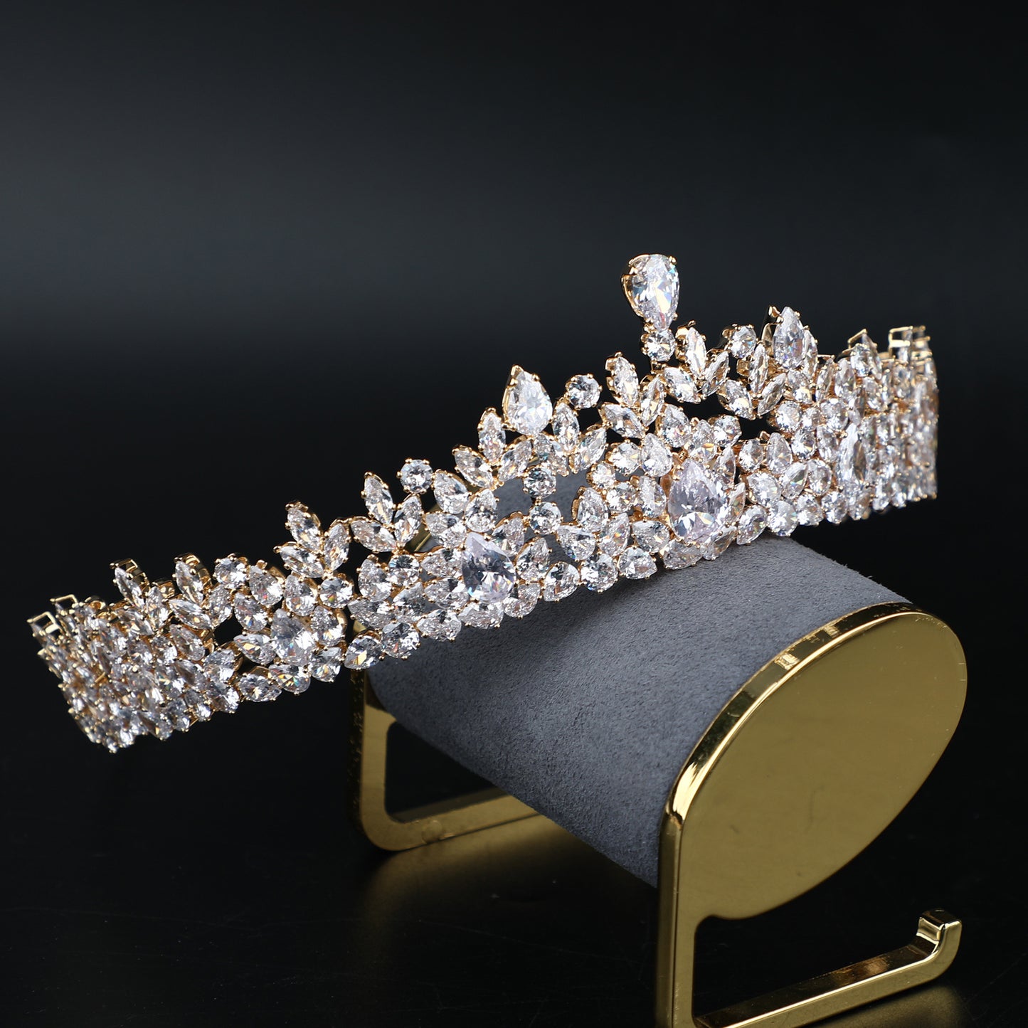 Gold Silver Color Bridal Tiara Wedding Crown Hair Accessories
