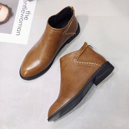 女性ファッションカジュアルハイアンクルブーツ