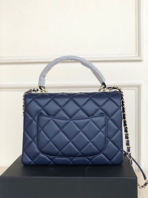 Leather Quilted Chain-Strap Flap Women's Shoulder Bag