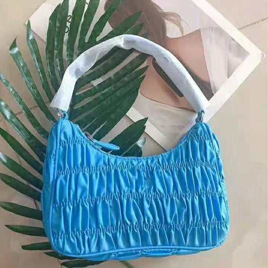 レディース ホーボー プリーツバッグ キャンディカラー