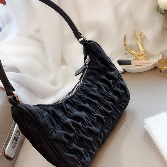 レディース ホーボー プリーツバッグ キャンディカラー