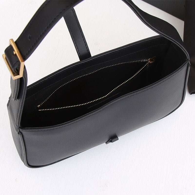 Women Genuine Leather Short-Strap Shoulder Bag