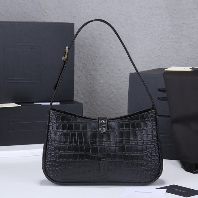 Women Genuine Leather Short-Strap Shoulder Bag