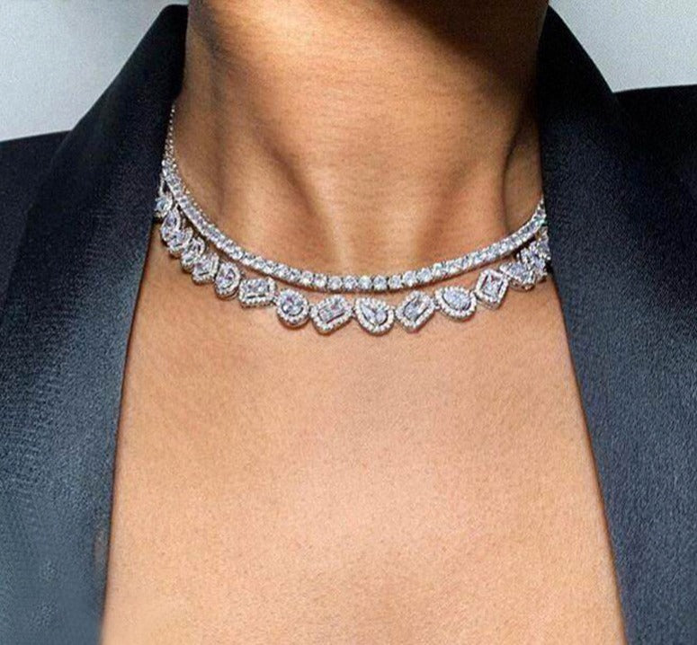 女性用ウェディングジュエリー 幾何学的 CZ ティアドロップ ラウンド