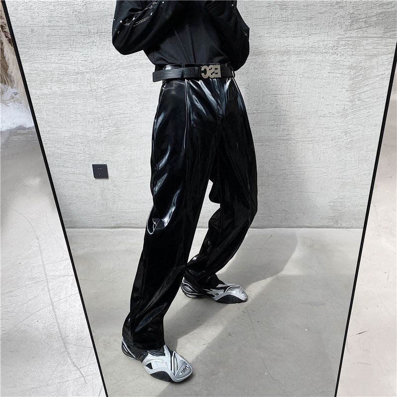 Spring new net trend personality streetwear pants men