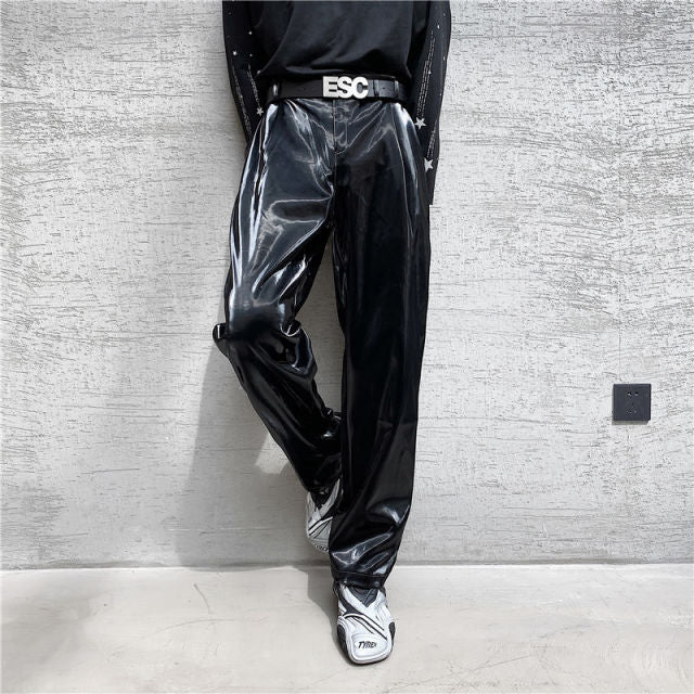 Spring new net trend personality streetwear pants men
