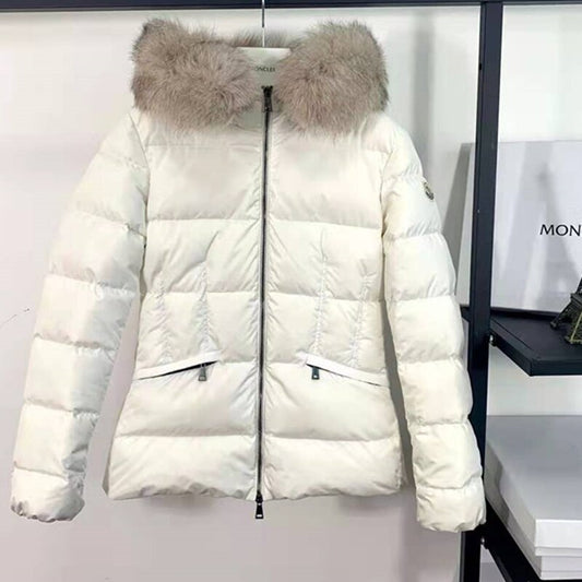 Women r Collar Designer Luxury  Down Jacket