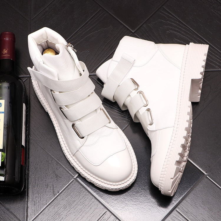 メンズ高級ファッション暖かいファースノーブーツ