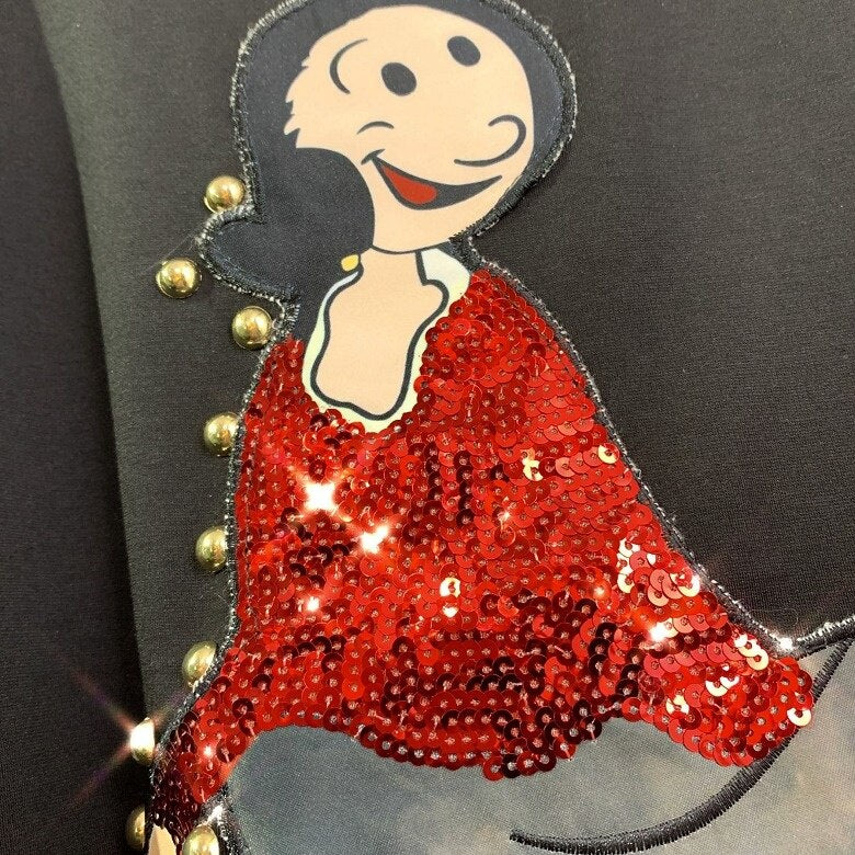 Women Cartoon Printed Dress Butterfly