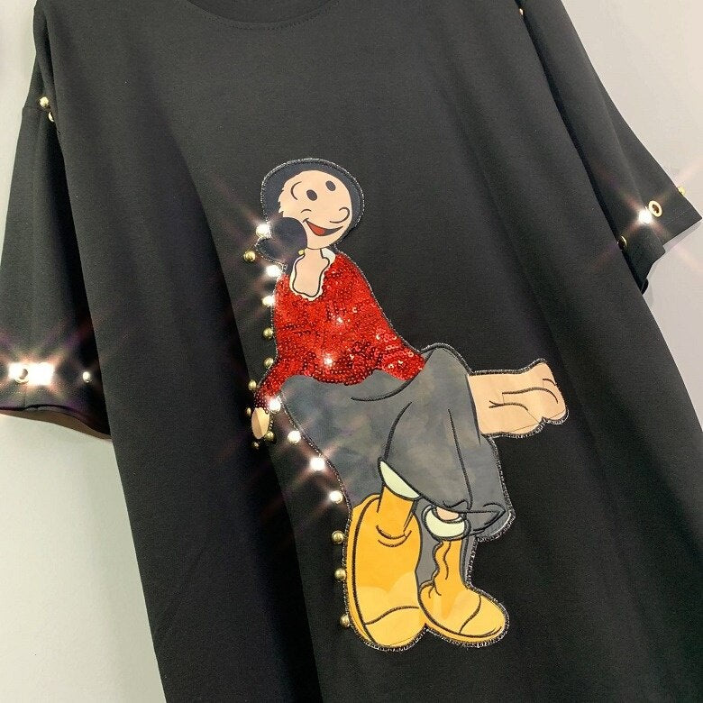 Women Cartoon Printed Dress Butterfly