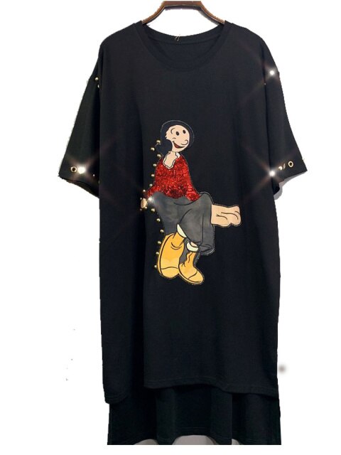 Women Cartoon Printed Dress Butterfly