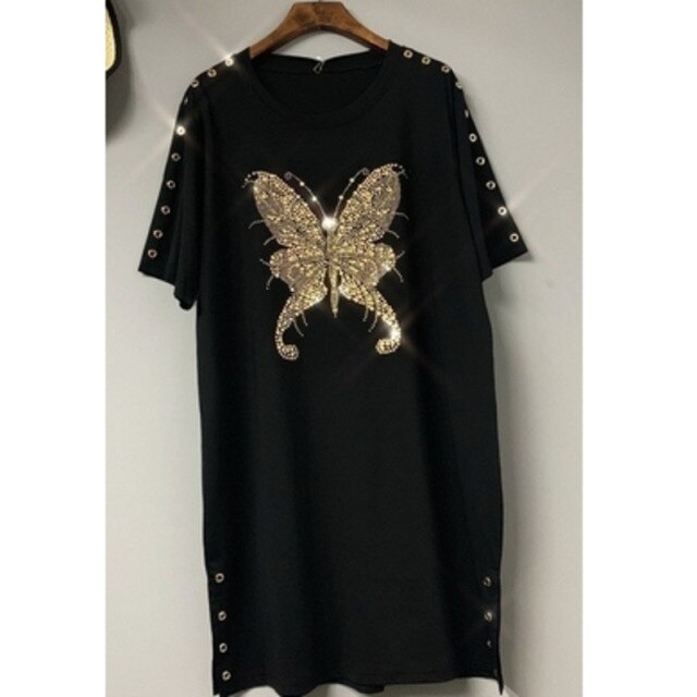 Women Cartoon Printed Dress Butterfly