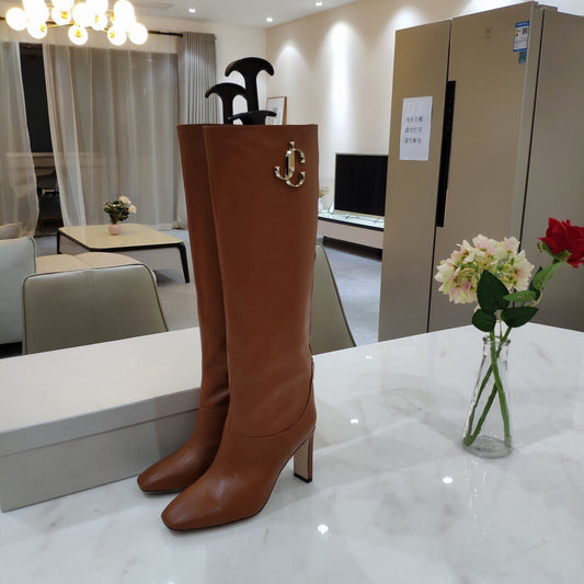 女性用本革ニーハイブーツ
