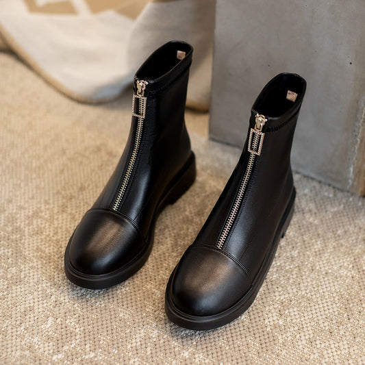 ホワイト ブラック 冬 秋 アンクルブーツ レディース