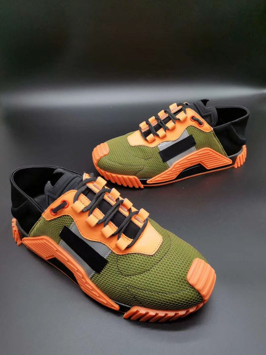 trend of sports shoes splicing thick sole