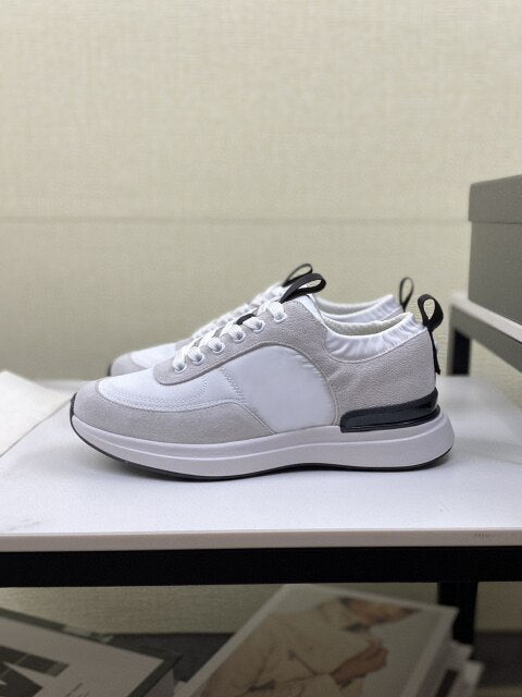 leather lace up high permeability shoes