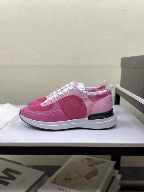 leather lace up high permeability shoes