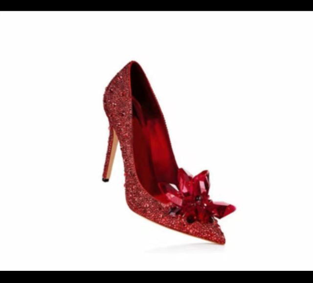 シンデレラ クリスタル ゴールド ドレス ブライダル シューズ シルバー ポインテッド ウェディング シューズ