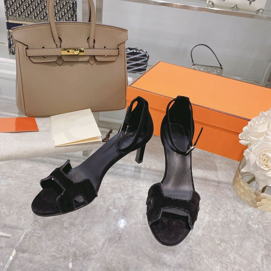 Ladies Shoes Open-Toes Buckle Strap Sandals