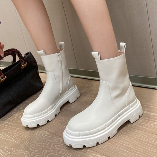 冬用レディースブーツ プラットフォーム ファッション クール デイリー アウトドア