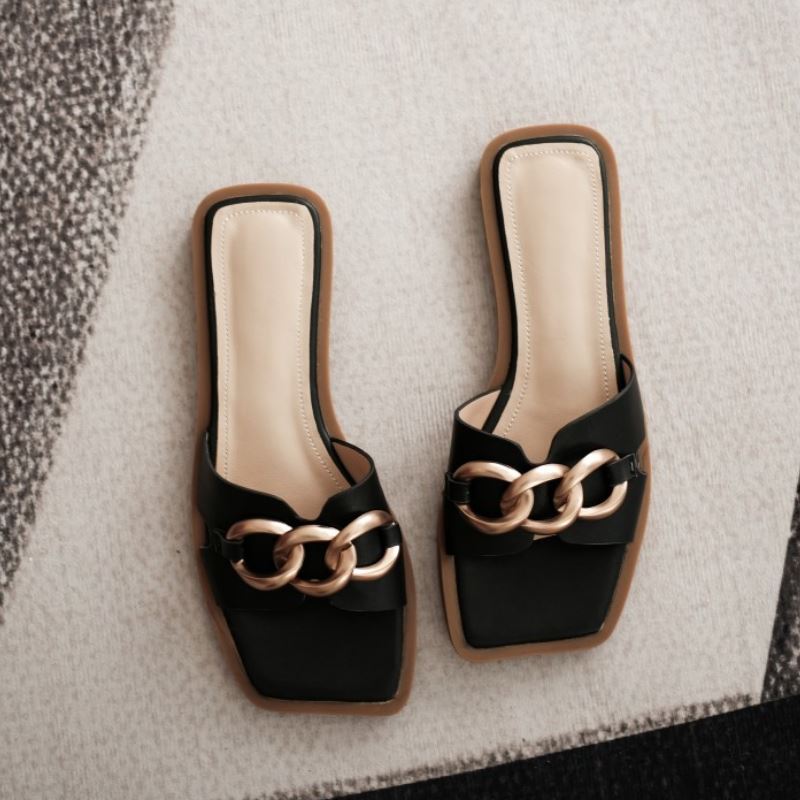 Women Fashion Real Leather Slippers