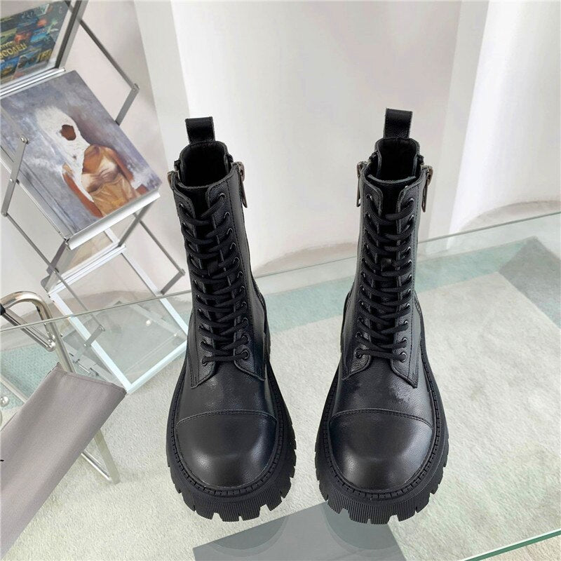 冬用レディースショートブーツ ラウンドトゥ