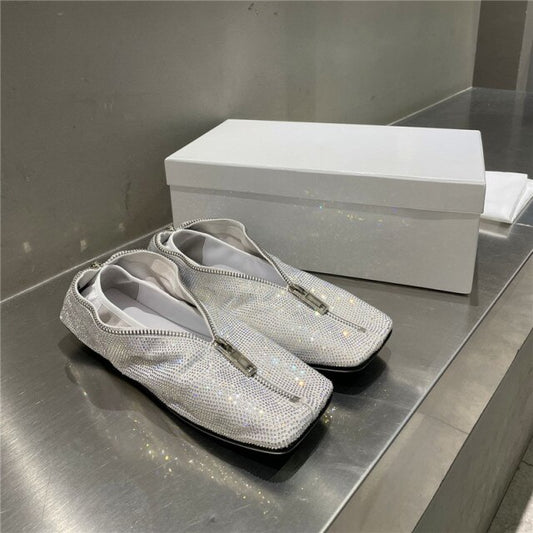 直角ペンケース装飾レディースフラットソール