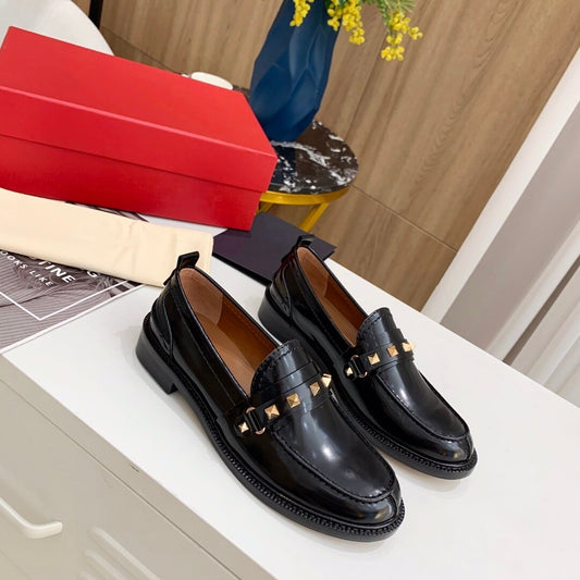 Women Shoes  Genuine Leather Platform Loafers