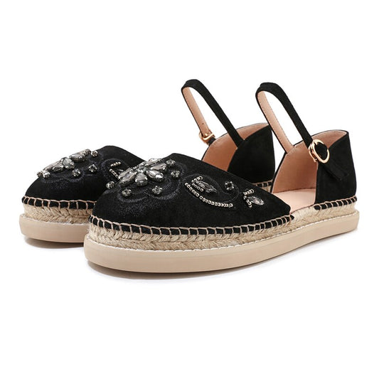 Women Genuine Leather Thick Bottom Buckle Straps Sandals