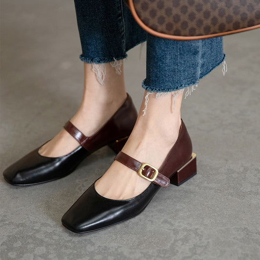 Retro Concise Women Pumps Mixed Colors
