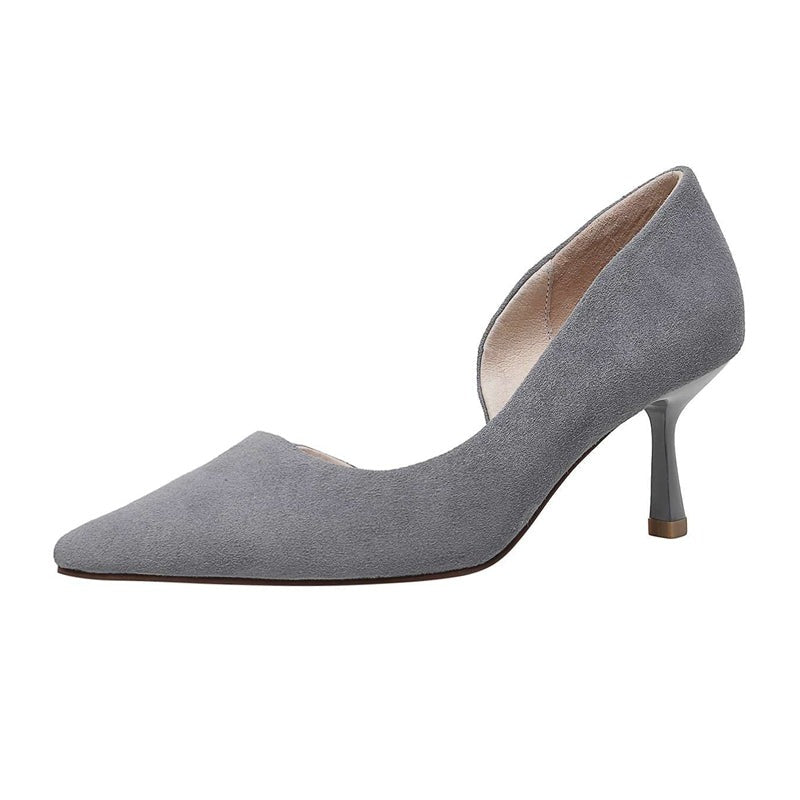 Pointed toe high heels daily wear basic women pumps