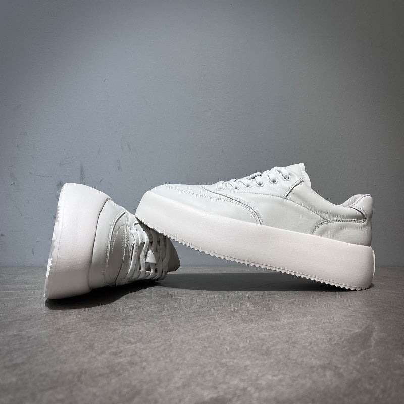 身長を高くするローファー ホワイト メンズシューズ