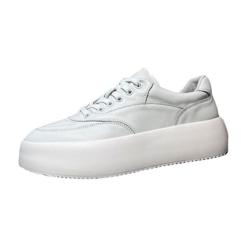 身長を高くするローファー ホワイト メンズシューズ