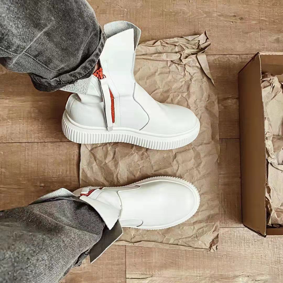 ヒップホップ ショートブーツ 個性的 フリンジ 女性