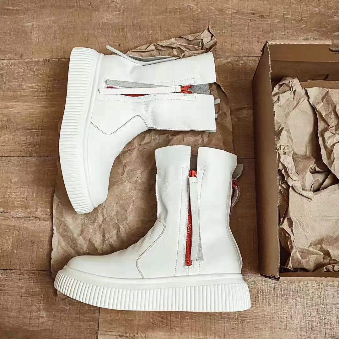 ヒップホップ ショートブーツ 個性的 フリンジ 女性